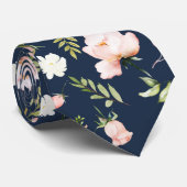 PixDezines水彩バラ赤面クリーム ネクタイ (ロール)