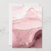 PixDezines水彩バラ金ゴールドゲート《キリスト教》洗礼式や命名式 招待状 (裏面)