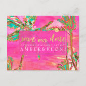 PixDezines水彩ビーチ救日写真 案内ポストカード (正面)