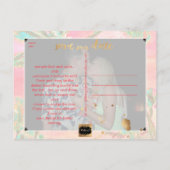 PixDezines水彩ビーチ救日写真 案内ポストカード (裏面)