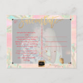 PixDezines水彩ビーチ救日写真 案内ポストカード (裏面)