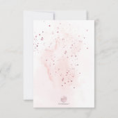 PixDezines水彩ピンクシャンパンブランチ 招待状 (裏面)