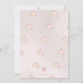 PixDezines水彩フラワープオニスバプテメ 招待状 (裏面)