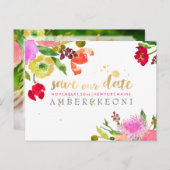 PixDezines水彩フローラ写真を保存 案内ポストカード (正面/裏面)