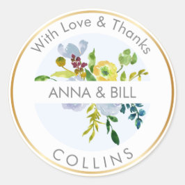 PixDezines水彩フローラ/ランヌクルス/サンキュー ラウンドシール