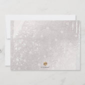 PixDezines水彩ブラシストロークバルミツワー 招待状 (裏面)