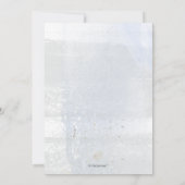 PixDezines水彩ブラシ仕上げバプテスマ1歳誕生日 招待状 (裏面)