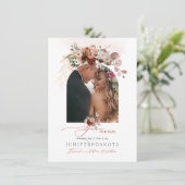 PixDezines水彩マルサラレッド秋救愛 セーブザデート (スタンド正面)