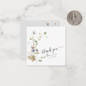 PixDezines水彩ワイルドフラワー ノートカード (正面/裏面インサイチュ)