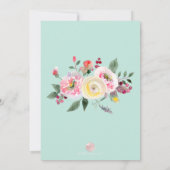 PixDezines水彩冬バラバルミツワー 招待状 (裏面)