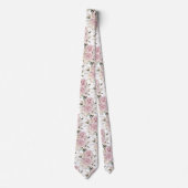 PixDezines水彩埃っぽいバラ ネクタイ (正面)