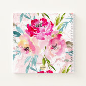 PIXDEZINES水彩夏の花ベビー1年 ノートブック (裏面)