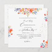 PixDezines水彩夏バラ会 招待状 (正面/裏面)