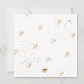 PixDezines水彩夏バラ献身 招待状 (裏面)