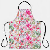 PixDezines水彩夏フローラ エプロン (正面)