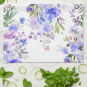 PixDezines水彩夏フローラ キッチンタオル (折り畳み)