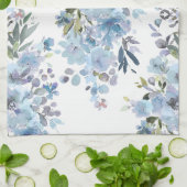 PixDezines水彩夏フローラ キッチンタオル (折り畳み)