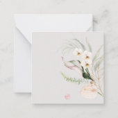 PixDezines水彩熱帯ジャングルノートカード ノートカード (裏面)