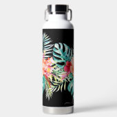PixDezines水彩熱帯パラダイスフラワーワ ウォーターボトル (正面)