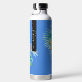 PixDezines水彩熱帯パラダイスフラワー ウォーターボトル (右面)