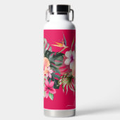 PixDezines水彩熱帯パラダイスフラワー ウォーターボトル (正面)