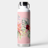 PixDezines水彩熱帯パラダイスフラワー ウォーターボトル (正面)