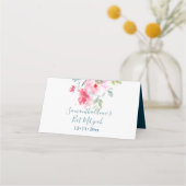 PixDezines水彩画バルミツワー、ガーデンバラ プレイスカード (裏面)