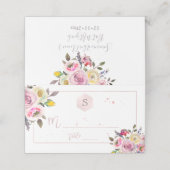 PixDezines水彩画バルミツワー、パステルバラ プレイスカード (外部開封)