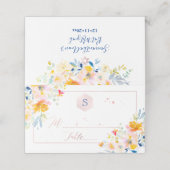 PixDezines水彩画バルミツワー、ミッドサマーバラ プレイスカード (外部開封)