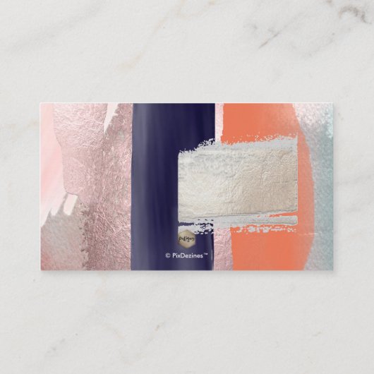 PixDezines水彩画モダン芸座席表 プレイスカード (裏面)