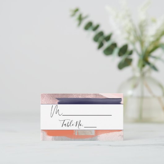 PixDezines水彩画モダン芸座席表 プレイスカード (スタンド正面)