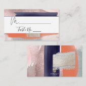 PixDezines水彩画モダン芸座席表 プレイスカード (正面/裏面)