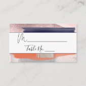 PixDezines水彩画モダン芸座席表 プレイスカード (正面)