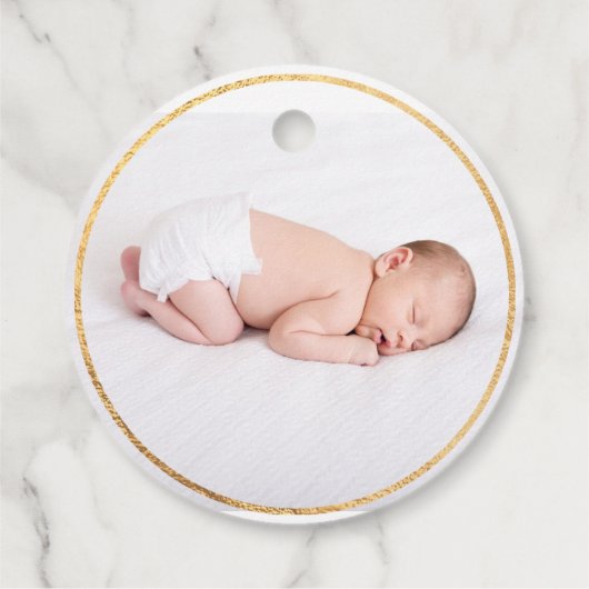 PixDezines水彩緑のユーカリの洗礼 フェイバータグ (裏面)