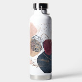 PixDezines水彩色モダン抽象芸術配置 ウォーターボトル (左面)