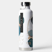 PixDezines水彩色モダン抽象芸術配置 ウォーターボトル (右面)