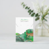 PixDezines水彩色抽象芸術銀河系ジュエリー 名刺 (スタンド正面)