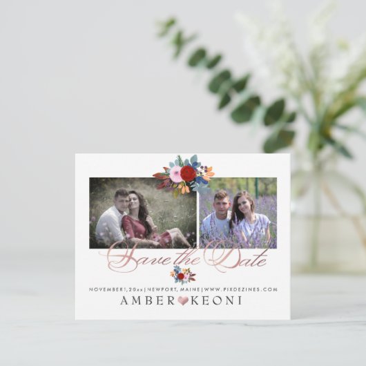 PixDezines水彩花の保存日 セーブザデート (スタンド正面)