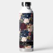 PixDezines水彩花DIY背景 ウォーターボトル (左面)