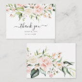 PixDezines水彩赤面クリームバラノートカード ノートカード (正面/裏面)