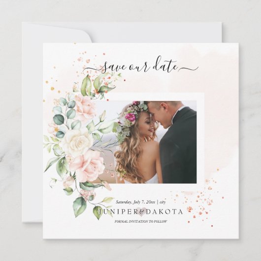 PixDezines水彩赤面クリーム救バラザD セーブザデート (正面)