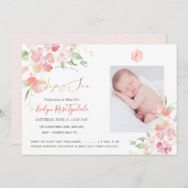 PixDezines水彩赤面スイートピースSIP+See 招待状