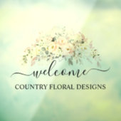 PixDezines水彩赤面バラアジサイ ウィンドウサイン (シート3)