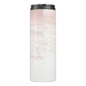 PixDezines水彩赤面バラ金ゴールドビーチ タンブラー (裏面)