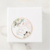 PixDezines水彩赤面ピンクのバラBaptism Fav フェイバータグ (インサイチュ)