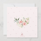 PixDezines水彩赤面プニーバルミツワーイン 招待状 (裏面)