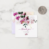 PixDezines水彩Sweetpeasさくらんぼ赤 ノートカード (正面/裏面インサイチュ)