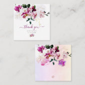 PixDezines水彩Sweetpeasさくらんぼ赤 ノートカード (正面/裏面)