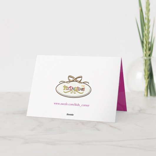 PixDezines水玉模様 | DIYありがとうございます サンキューカード (裏面)