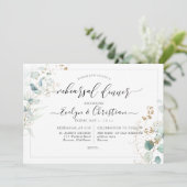 PixDezines水素朴色ガムユーカリプトスインブ 招待状 (スタンド正面)